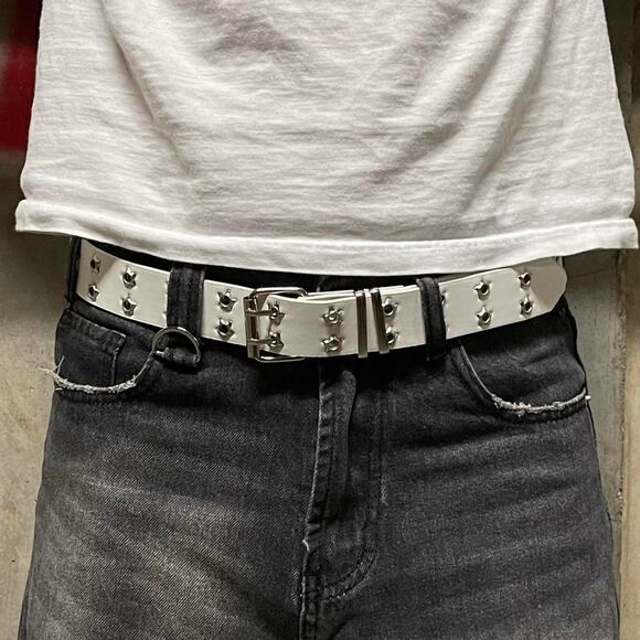WHITE STAR BELT MENS2 - Picture 1 of 4